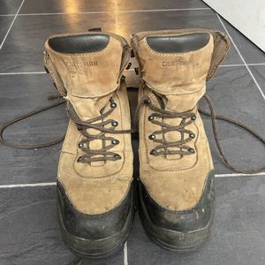 Craftsman Mens Work Boots Size 9.5 Oil Resistant Steel Toe Boots Brown